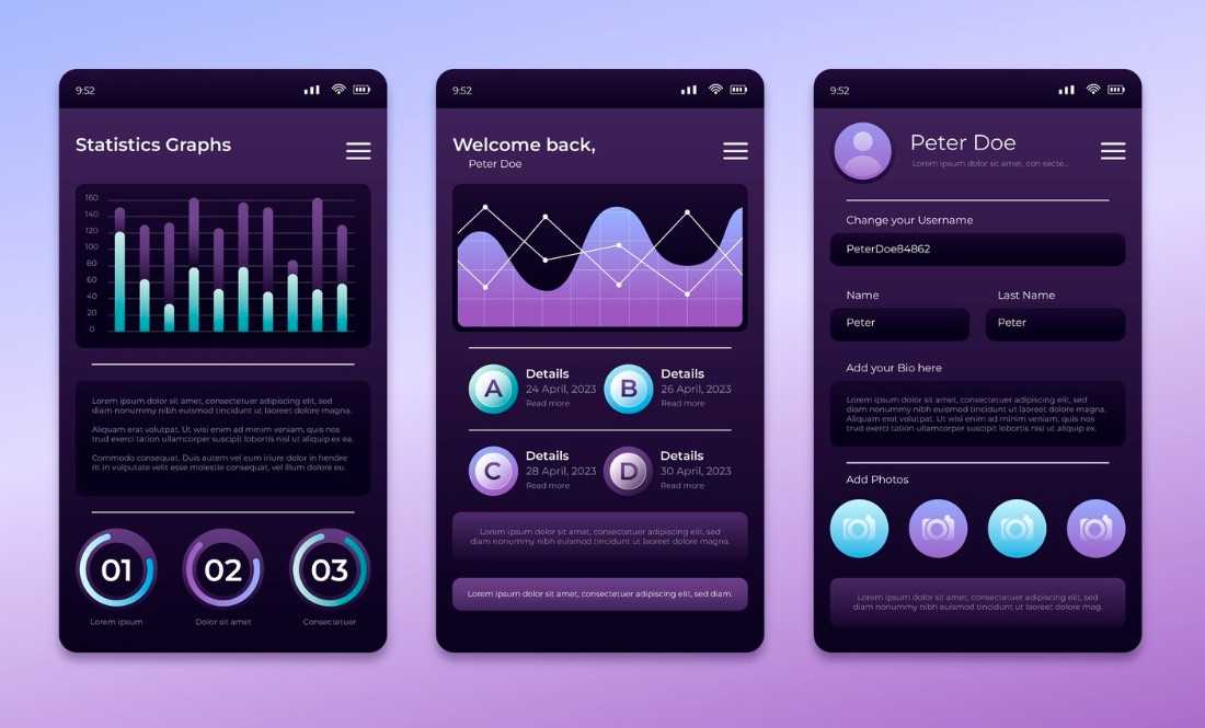 Abdruck Mobile Dashboard Interface
